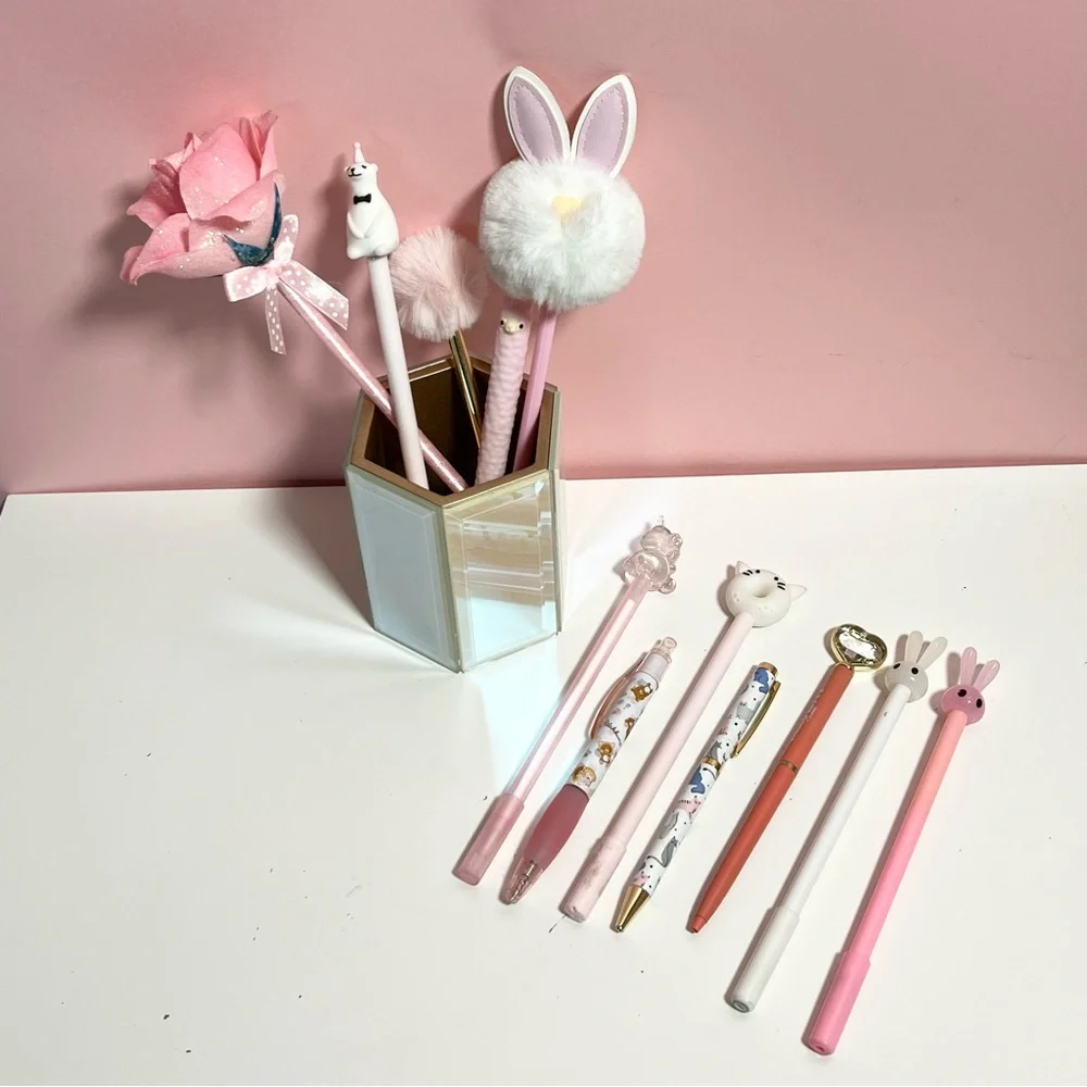 Y2K 2000s mcbling pink pastel pen bundle lot